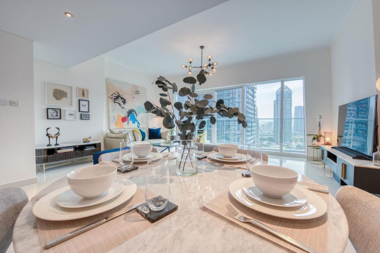 Apartament Maison Privee - Aesthetic Apt With Stunning View In Luxurious Building Dubaj Zewnętrze zdjęcie
